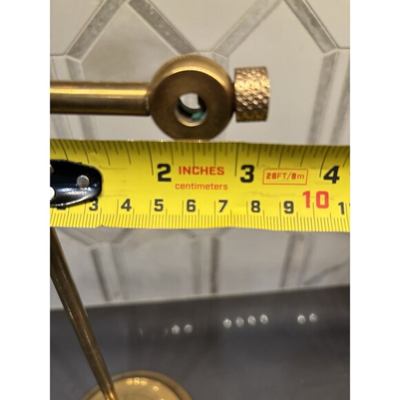 Vintage Desk Top Brass Adjustable Rotating Magnifying Glass Holder Stand 13.5” - Picture 11 of 11